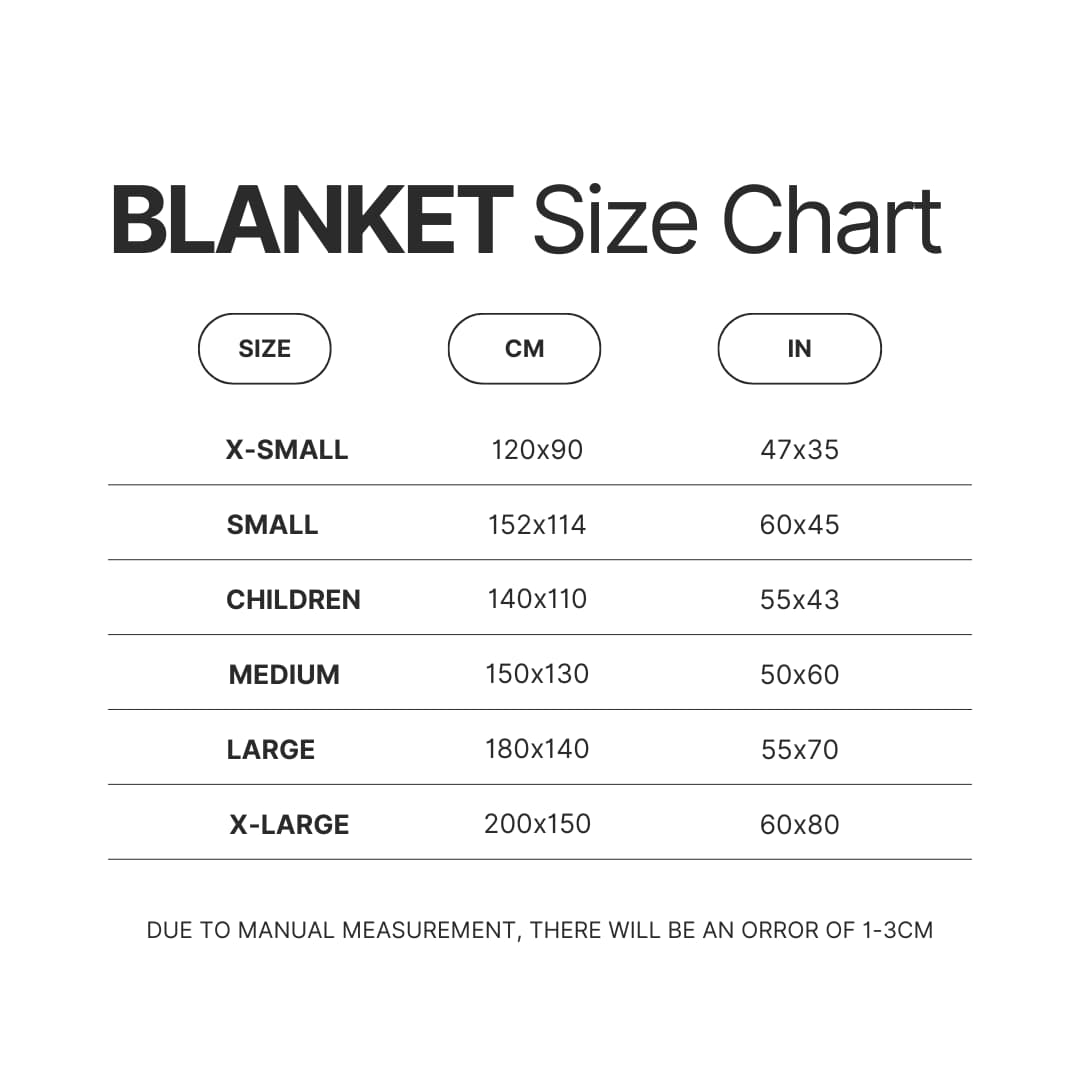 Blanket Size Chart - Steven Universe Store