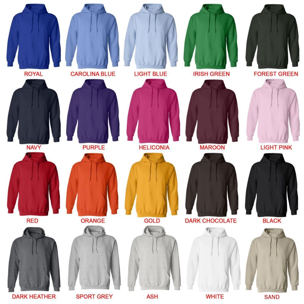 hoodie color chart 1 - Steven Universe Store