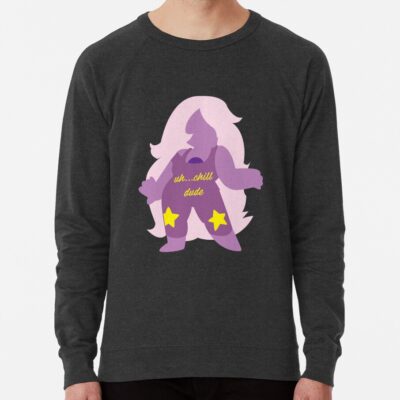 ssrcolightweight sweatshirtmenscharcoal grey lightweight raglan sweatshirtfrontsquare productx1000 bgf8f8f8 1 - Steven Universe Store